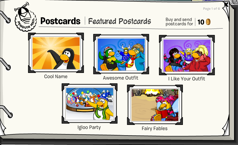 Postcards From Penguin. New Club Penguin Postcards!